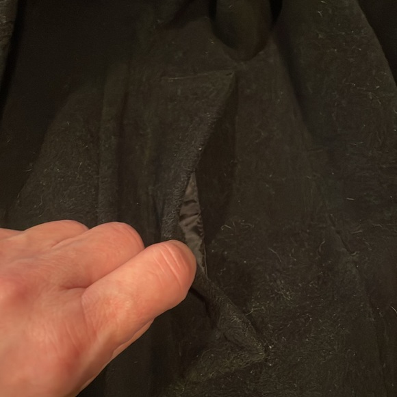 CG Collection by Gallery Black Wool Double Breasted Pea Coat - size small - Picture 7 of 11